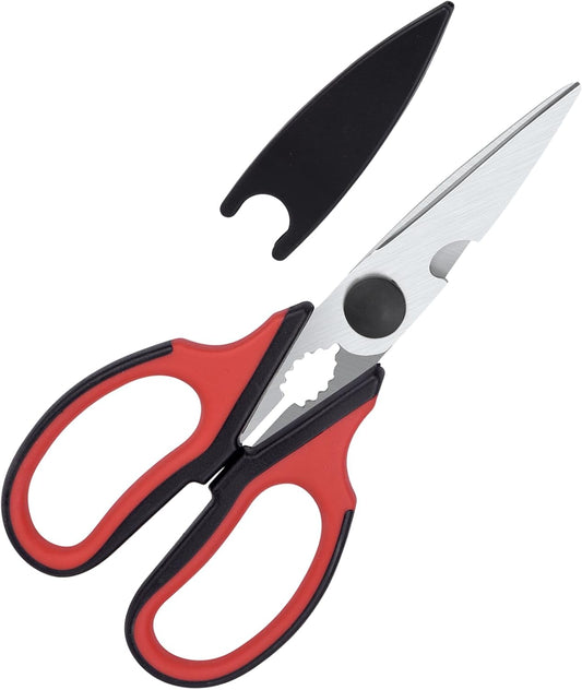 Left Handed Kitchen Scissors, Left Hand Kitchen Poultry Shears Tools | All Purpose, Heavy Duty, Stainless Steel