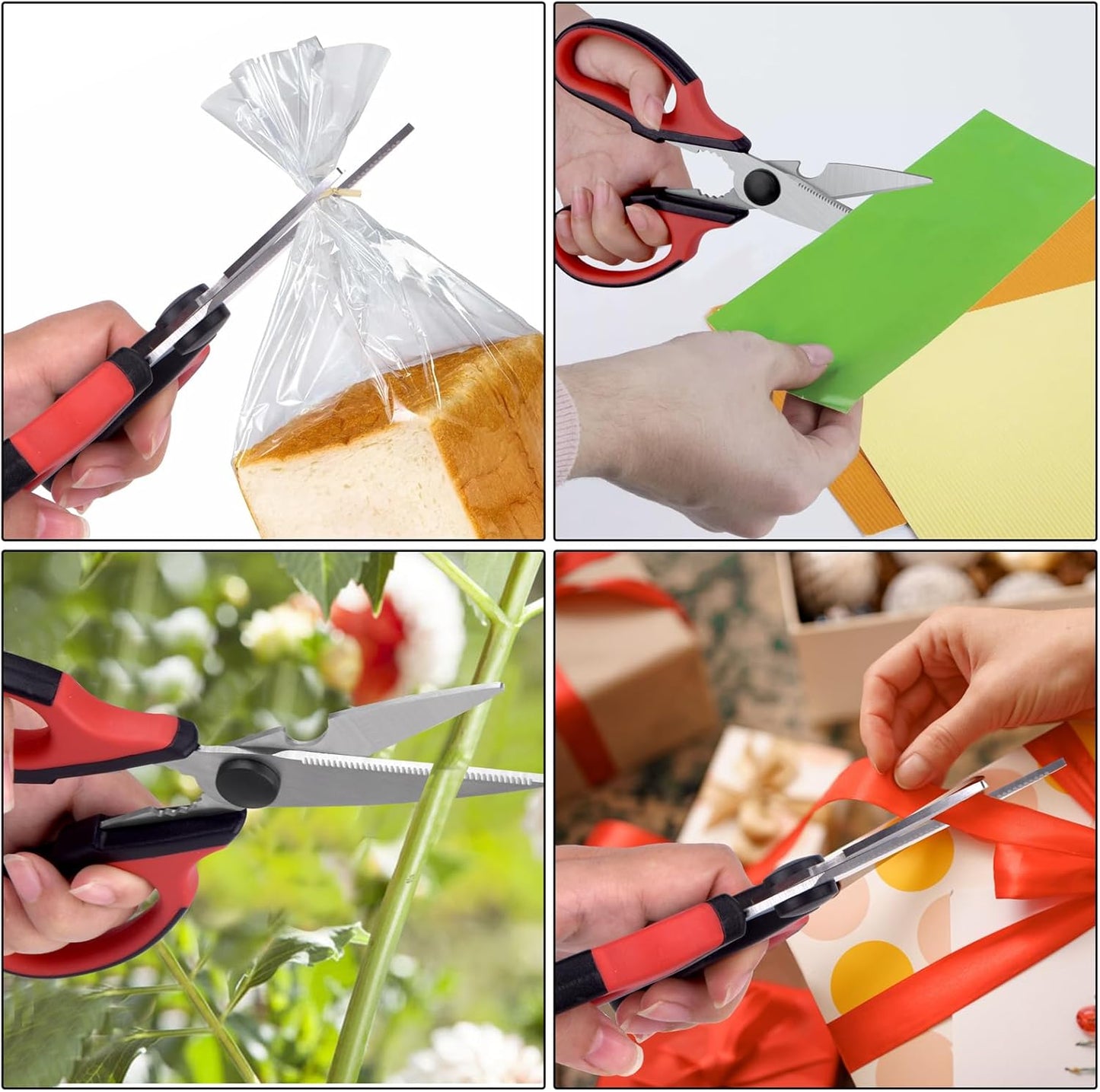 Left Handed Kitchen Scissors, Left Hand Kitchen Poultry Shears Tools | All Purpose, Heavy Duty, Stainless Steel