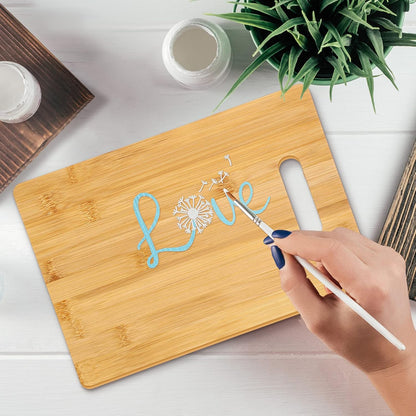 18 Pack 12" x 8" Wood Cutting Boards with Handles Laser Engraving Bamboo Cutting Board Blanks Bulk Craft Boards for Wood Burning, Custom Engraving Gifts