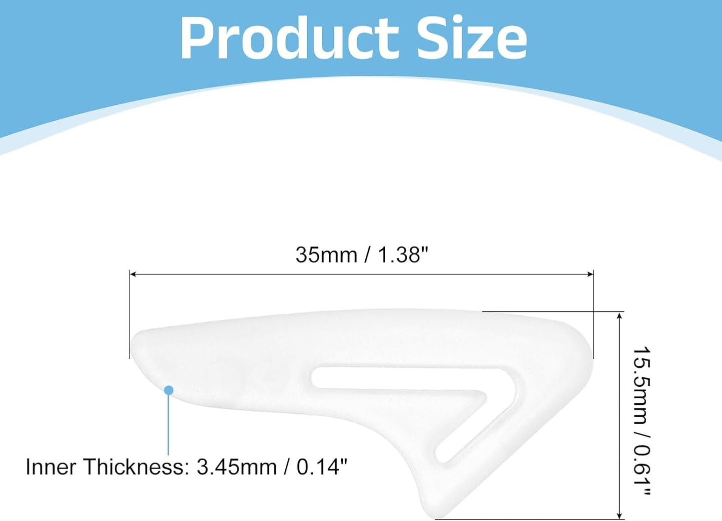 30Pcs Blade Knife Tip Protector Cover, 36 x 15.7 x 4.1mm Plastic Knife Guard Sleeves Clear Knife Blade Tip Sleeves Cover for Kitchen