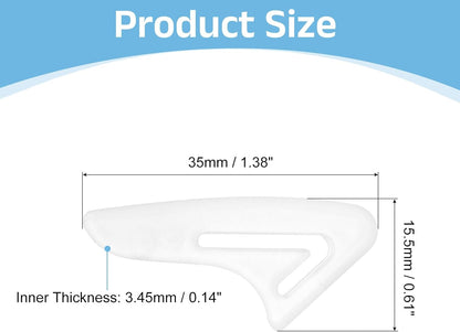 30Pcs Blade Knife Tip Protector Cover, 36 x 15.7 x 4.1mm Plastic Knife Guard Sleeves Clear Knife Blade Tip Sleeves Cover for Kitchen