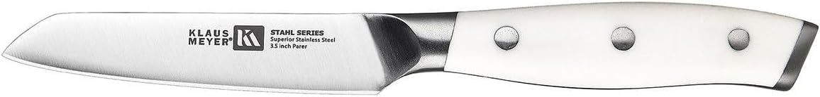 High Carbon Steel 3.5 Inch Paring Knife For Fruits (Black) | Small Kitchen Knife,Great Maneuverability, Anti-Rust, Long-Lasting Sharpness and Durability, Extended Use Without Fatigue