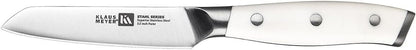 High Carbon Steel 3.5 Inch Paring Knife For Fruits (Black) | Small Kitchen Knife,Great Maneuverability, Anti-Rust, Long-Lasting Sharpness and Durability, Extended Use Without Fatigue