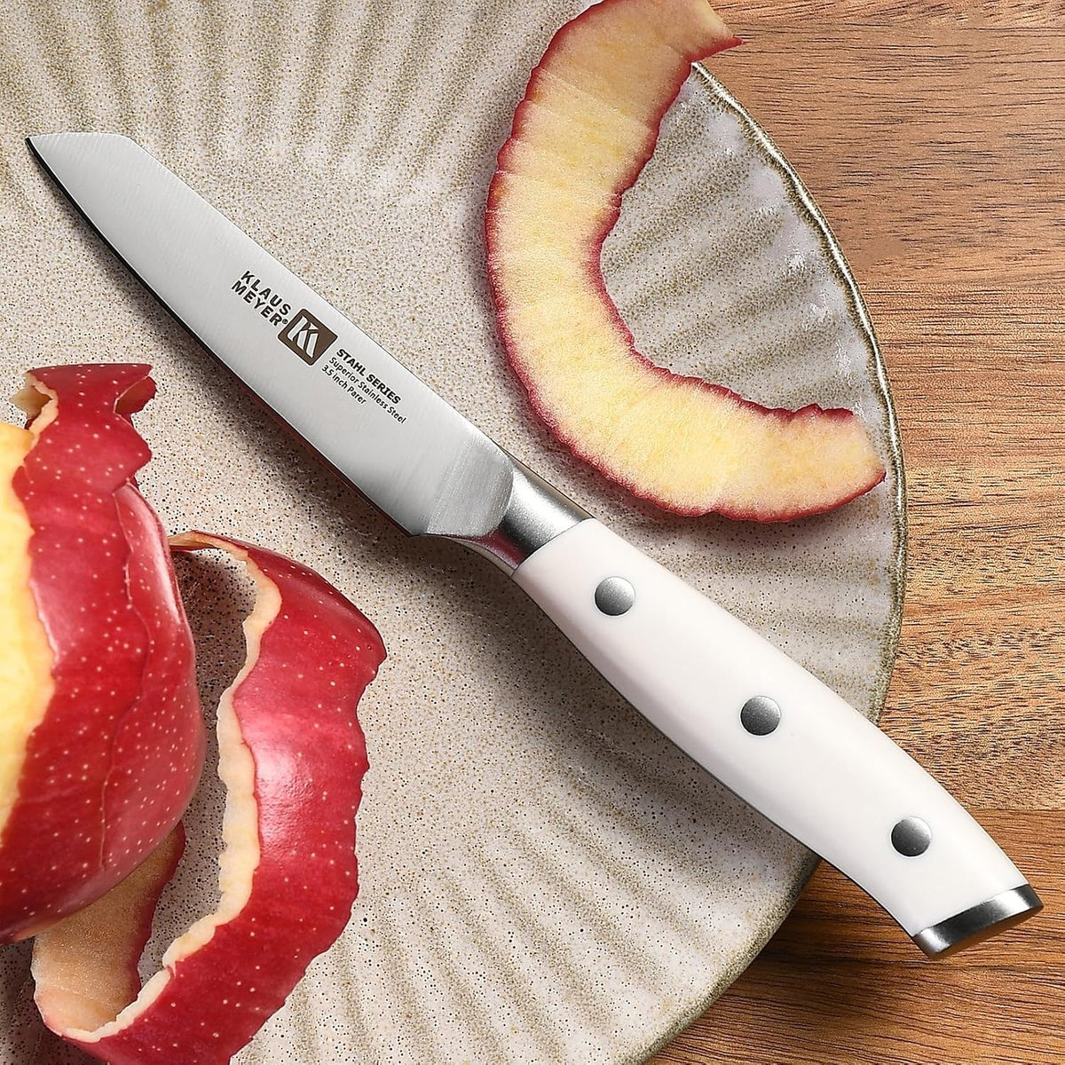 High Carbon Steel 3.5 Inch Paring Knife For Fruits (Black) | Small Kitchen Knife,Great Maneuverability, Anti-Rust, Long-Lasting Sharpness and Durability, Extended Use Without Fatigue