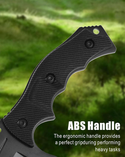 REAT Fixed Blade Knife with Sheath, 4.1" 440C Steel Blade with Full Tang Design,Ergonomic ABS Plastic Handle, EDC Sharp Hunting Knife,Tactical Knife for Camping,Survival,Bushcraft,Hiking