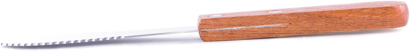 8" Stainless Steel Straight Edge Butter Cheese Cream Sandwich Condiment Spreader Knives with Wood Handle for Kitchen Tools, Cooking Utensil, Event Guest Serving (4 Pack)