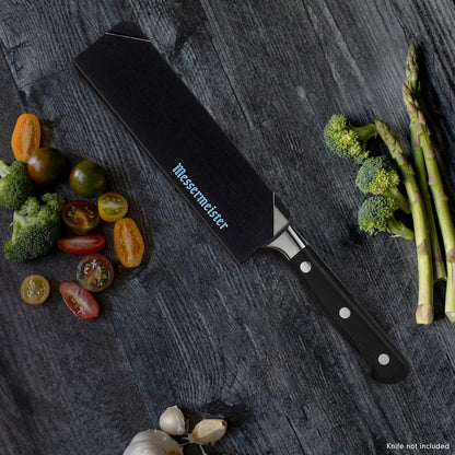 10” Chef’s Edge-Guard, Black - Fashionable & Functional Knife Protector for Chef’s & Wide-Blade Knives - 2 Blade Entry Notches - 10.5” x 1.9375”