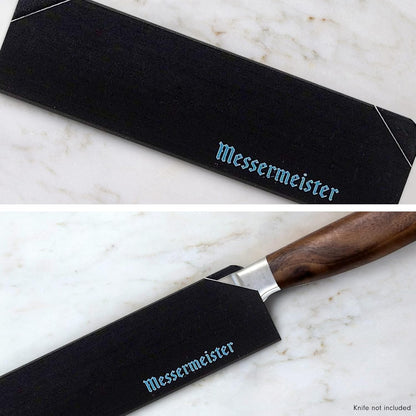 10” Chef’s Edge-Guard, Black - Fashionable & Functional Knife Protector for Chef’s & Wide-Blade Knives - 2 Blade Entry Notches - 10.5” x 1.9375”