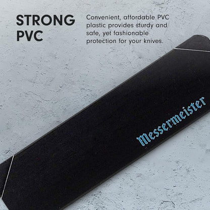 10” Chef’s Edge-Guard, Black - Fashionable & Functional Knife Protector for Chef’s & Wide-Blade Knives - 2 Blade Entry Notches - 10.5” x 1.9375”