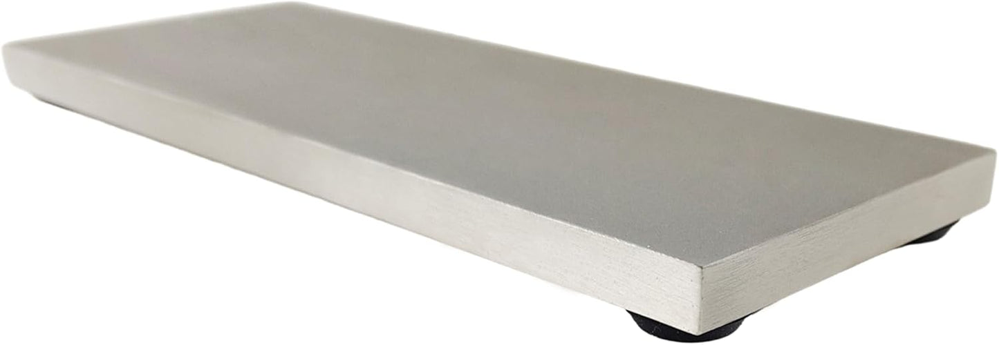 (R) Monocrystalline Diamond Sharpening Stone 8" x 3" Extra Fine 1200 Mesh 9 Micron Continuous Diamond Surface Non-Skid Rubber Feet Dry or Water Use