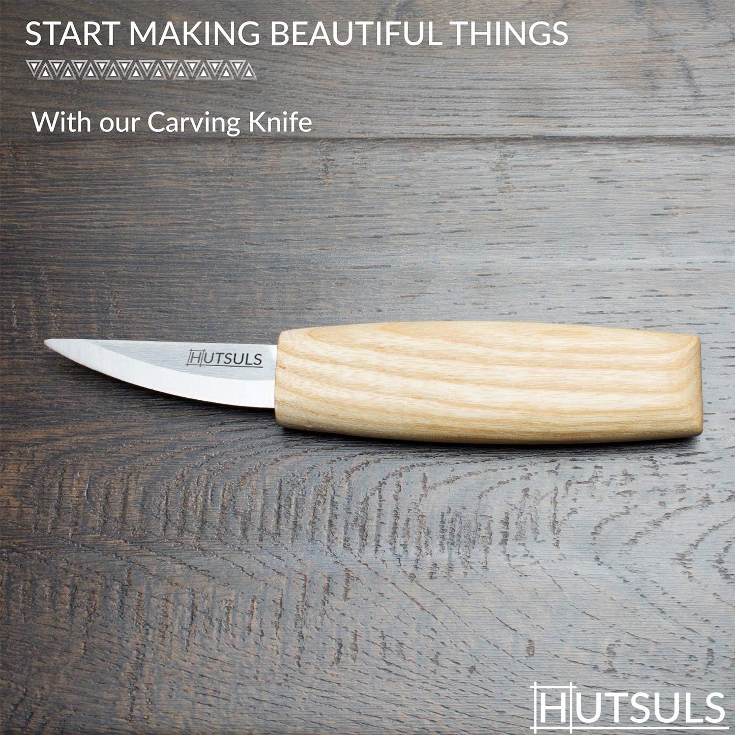 Wood Whittling Knife for Beginners - Razor Sharp Carving Knife in Beautifully Designed Gift Box, Sloyd Woodworking Tool for Men, Women, Adults and Kids (6.5 Inch)
