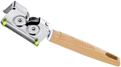 Kitchen Knife Sharpener Manual Knife Sharpener Stainless Steel Knives Sharpenering Tool with Ergonomic Handle and Wheel Silver