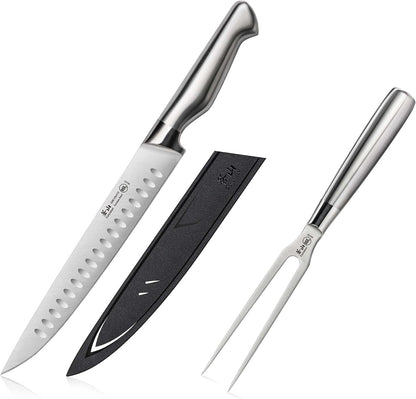 Cangshan Sanford Series 1027198 German Steel 2-Piece Carving Set with Sheath