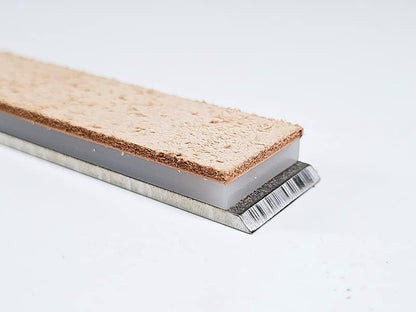 1x6 Rough Cow Leather Strop-5mm acrylic Mounted-fits to JIGS, Edge Pro, Hapstone and TSProf sharpener