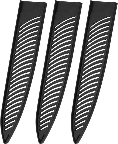 Knife Cover Sleeves Blade Edge Guards for 9.5" Chef Knife Protector Universal Blade Sheath for Kitchen, Black