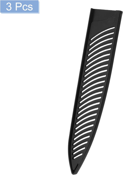 Knife Cover Sleeves Blade Edge Guards for 9.5" Chef Knife Protector Universal Blade Sheath for Kitchen, Black