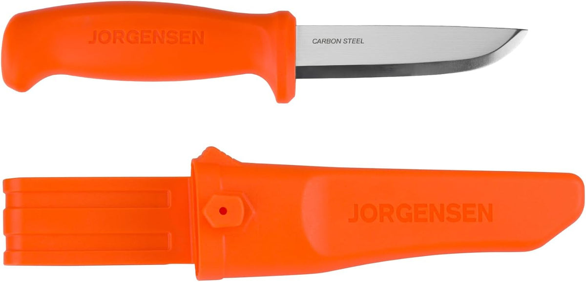 8.25" Companion Fixed Blade Bushcraft Knife with Sheath, SK5 Carbon Steel Blade with Ergonomic Handle, Outdoor Full Tang Knife for Camping, Hiking
