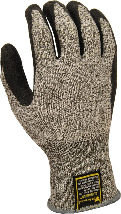 G & F 22600 XL Cut Resistant With Anti-Slip Silicone Blocks, Protective Gloves Scrapes, in Kitchen, Wood Carving Carpentry Food Grade 1 Pair, X-Large,Grey