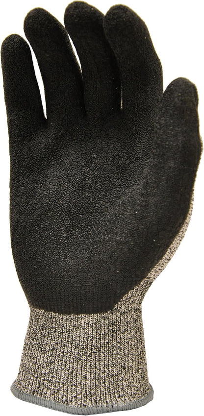 G & F 22600 XL Cut Resistant With Anti-Slip Silicone Blocks, Protective Gloves Scrapes, in Kitchen, Wood Carving Carpentry Food Grade 1 Pair, X-Large,Grey