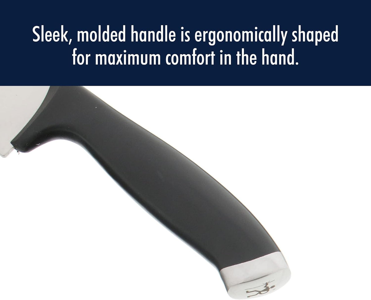 Silvercap Razor-Sharp Hollow Edge Santoku Knife 7-inch, German Engineered Informed by 100+ Years of Mastery
