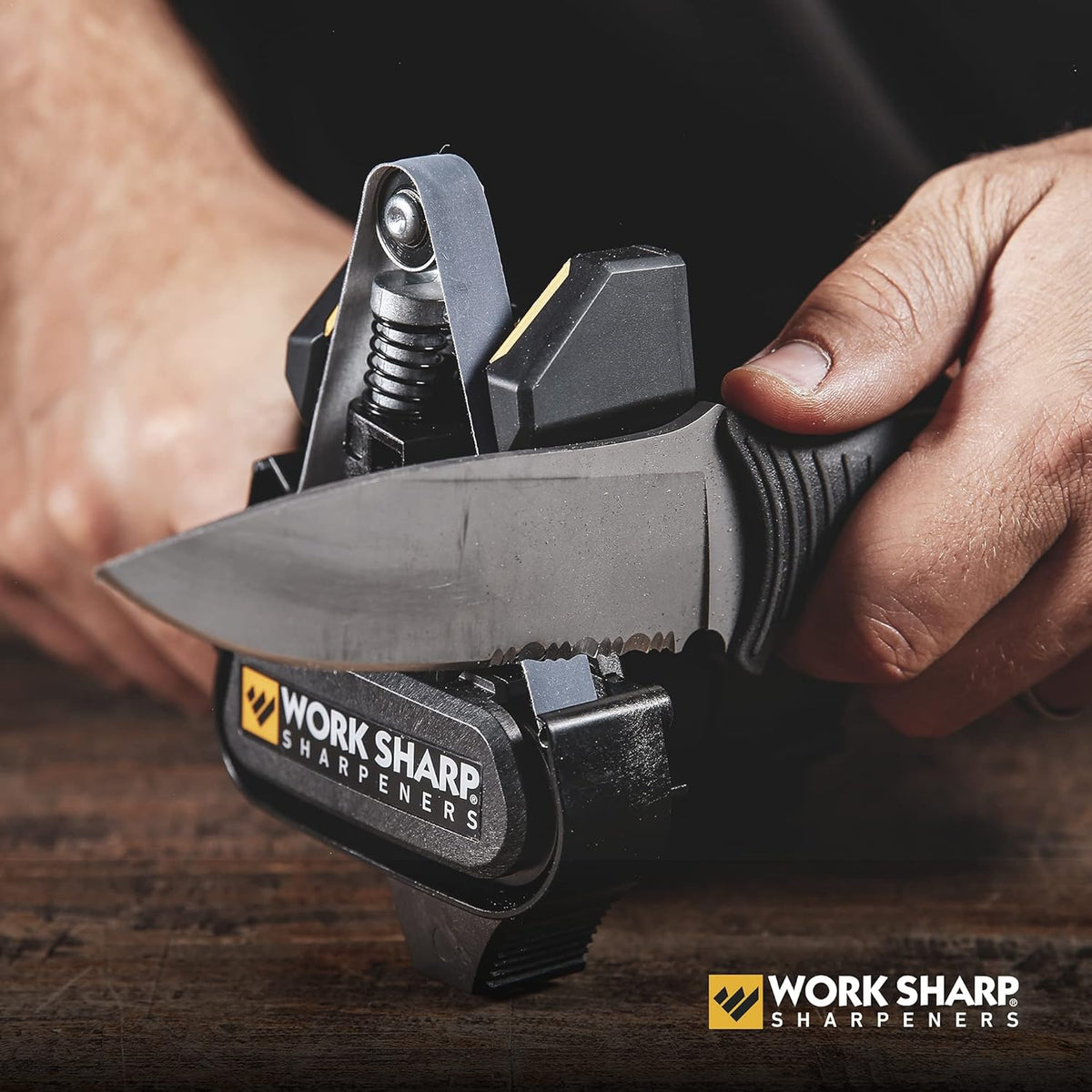 MK2 Electric Knife Sharpener – Adjustable 2-Speed Knife Sharpening System for Kitchen Knives, Pocket Knives, Scissors, Axes & Garden Tools