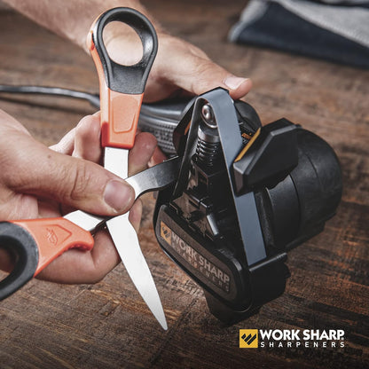 MK2 Electric Knife Sharpener – Adjustable 2-Speed Knife Sharpening System for Kitchen Knives, Pocket Knives, Scissors, Axes & Garden Tools
