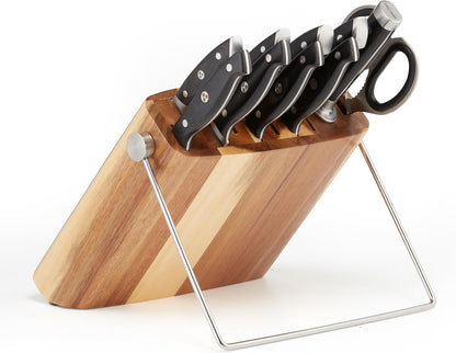 Pro Series 2.0 11-Piece Knife Block Set – Forged High Carbon 7Cr17MoV Stainless Steel Blades, Ergonomic Black Pakkawood Handles, Stylish Acacia Wood Block