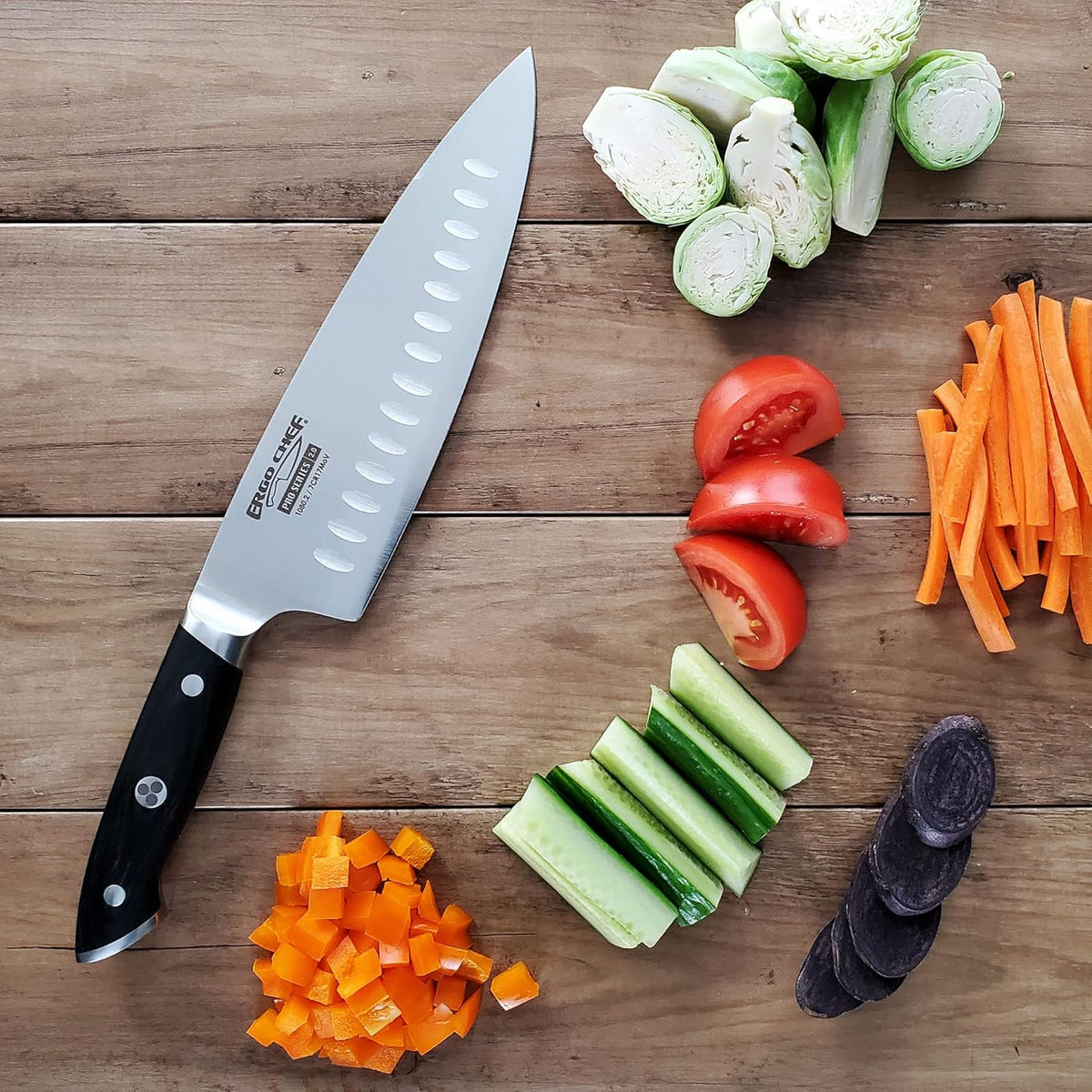 Pro Series 2.0 11-Piece Knife Block Set – Forged High Carbon 7Cr17MoV Stainless Steel Blades, Ergonomic Black Pakkawood Handles, Stylish Acacia Wood Block