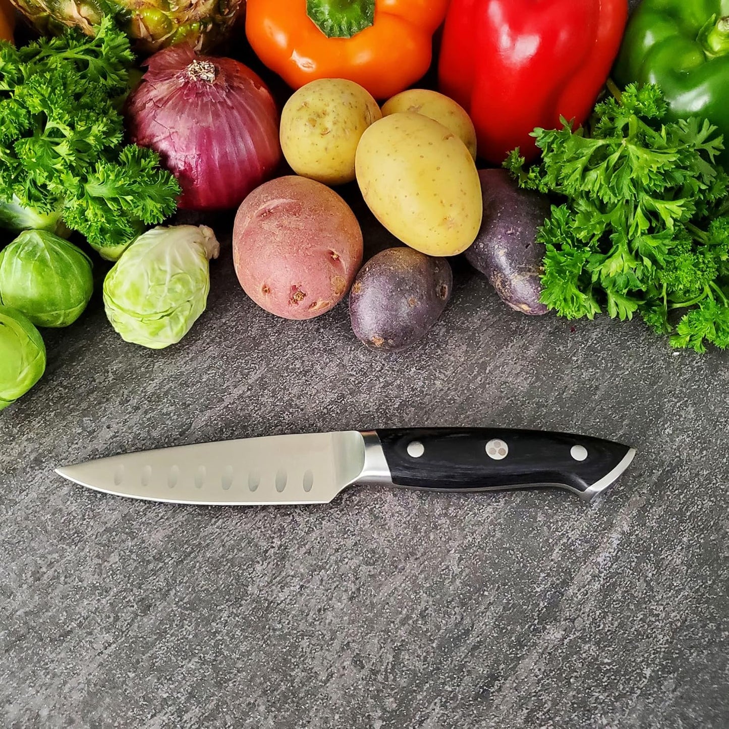 Pro Series 2.0 11-Piece Knife Block Set – Forged High Carbon 7Cr17MoV Stainless Steel Blades, Ergonomic Black Pakkawood Handles, Stylish Acacia Wood Block