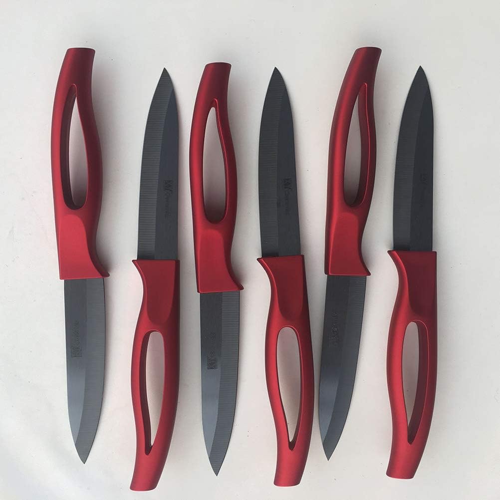 Kitchen Bar Ceramic Steak Knife Super Sharp Knifes 6 Pcs Kitchenware