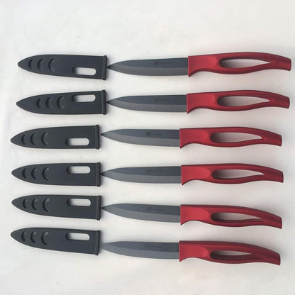 Kitchen Bar Ceramic Steak Knife Super Sharp Knifes 6 Pcs Kitchenware
