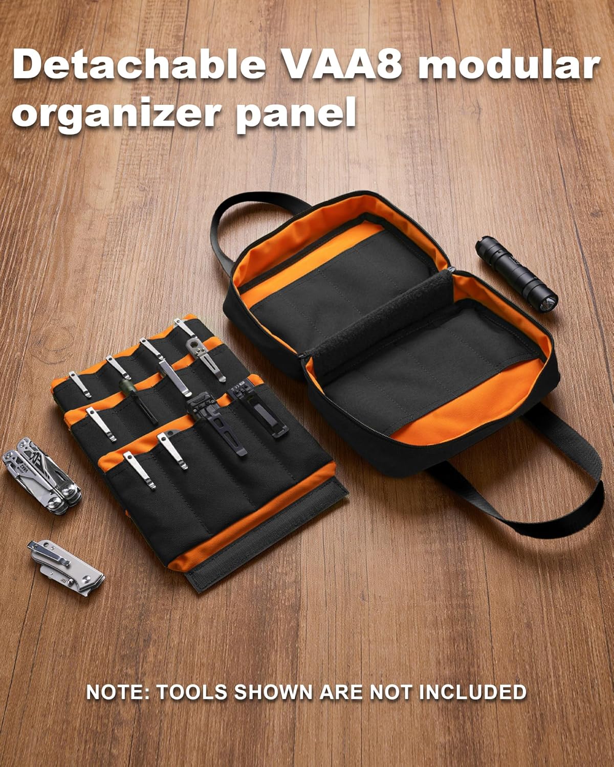 VE40 Knife Display Case with 40 Slots, Folding Knives Storage Holder, Knife Collection Carrier Bag for Folding Knives Flashlights Multitools