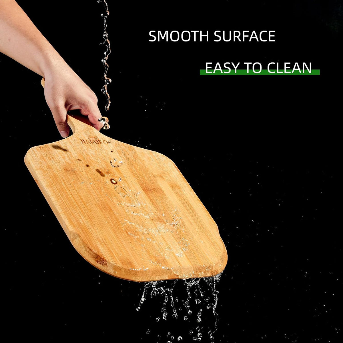 Pizza Peel 12 inch, Bamboo Pizza Paddle Spatula
