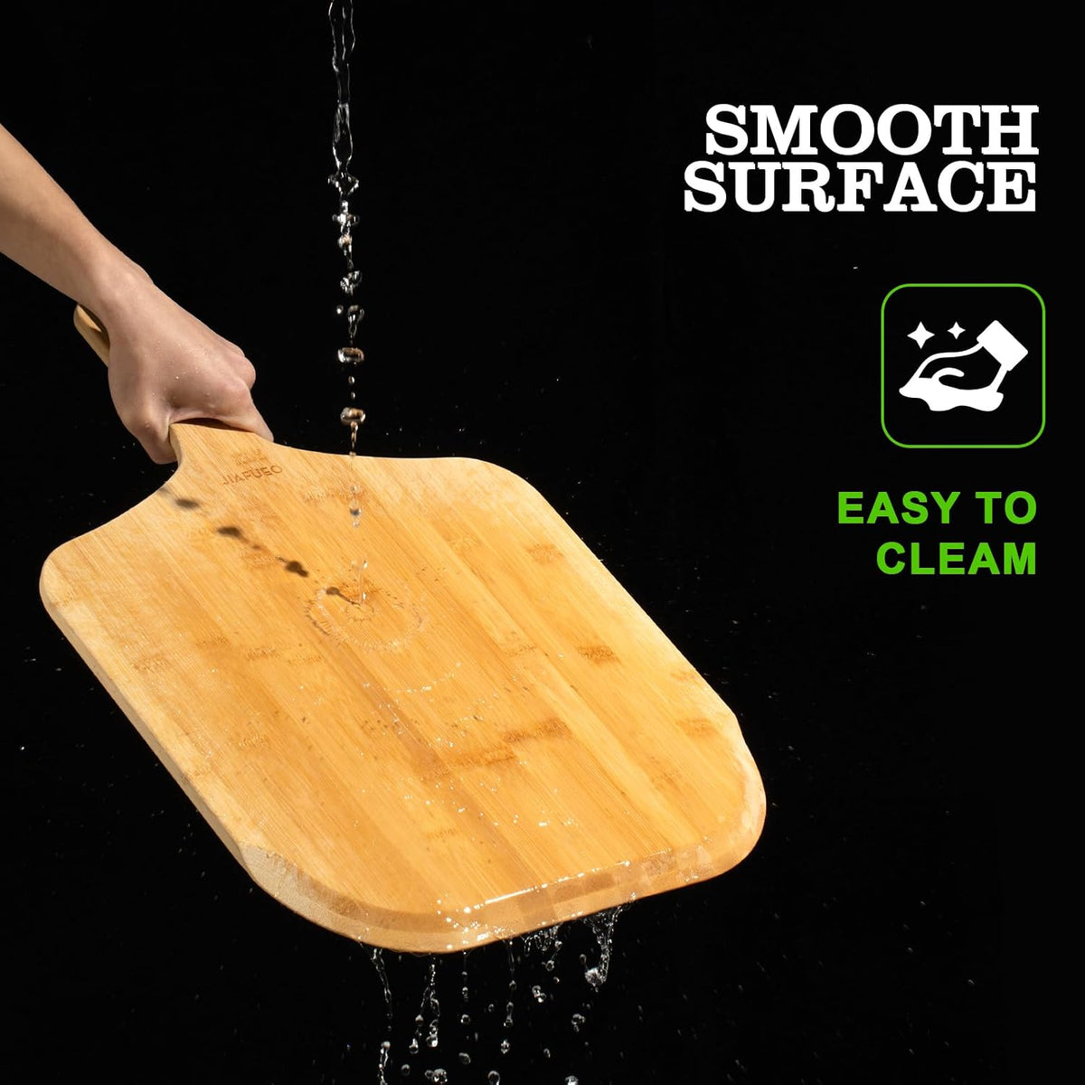 Pizza Peel 12 inch, Bamboo Pizza Paddle Spatula