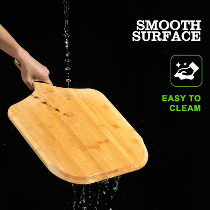 Pizza Peel 12 inch, Bamboo Pizza Paddle Spatula