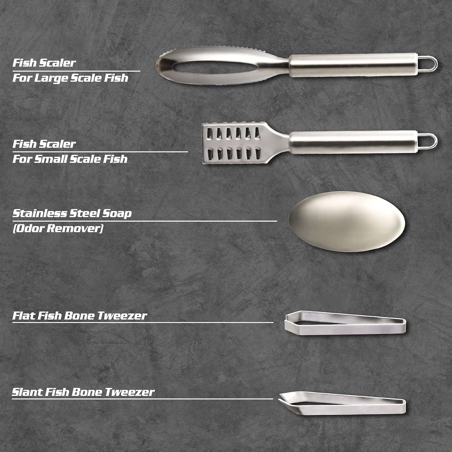 Fish Fillet Knife Set Curved Flex 7 inch 9 inch Filet Knife for Filleting and Boning, Non-Slip Handles, Includes Fishing Braid Line Scissors, Fish Dressing Scissors, Filleting Pad