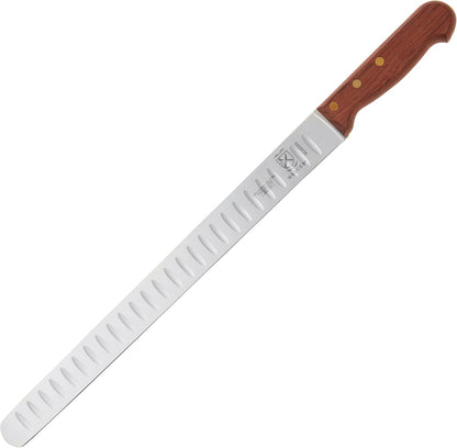 Praxis Granton Edge Slicer with Rosewood Handle, 14 Inch, Wood