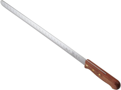 Praxis Granton Edge Slicer with Rosewood Handle, 14 Inch, Wood