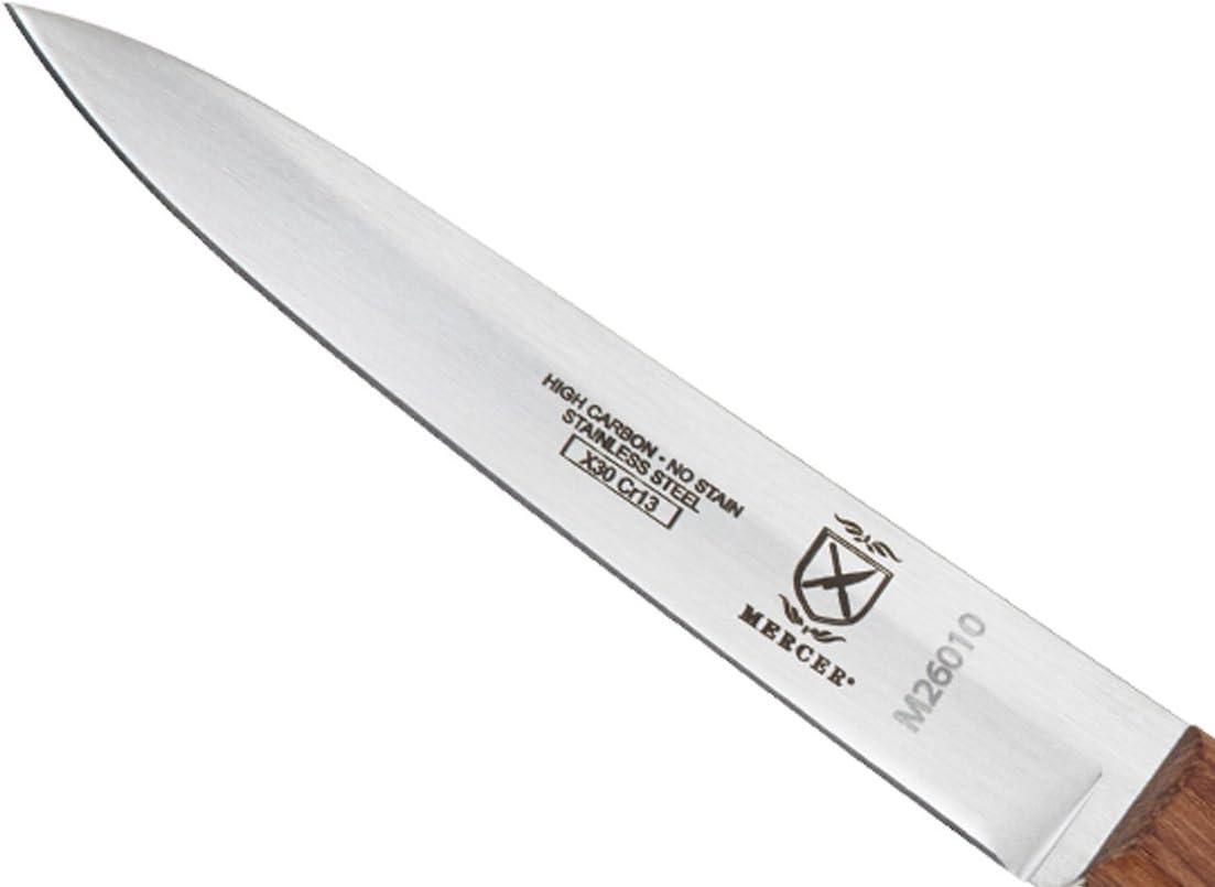 Praxis Granton Edge Slicer with Rosewood Handle, 14 Inch, Wood