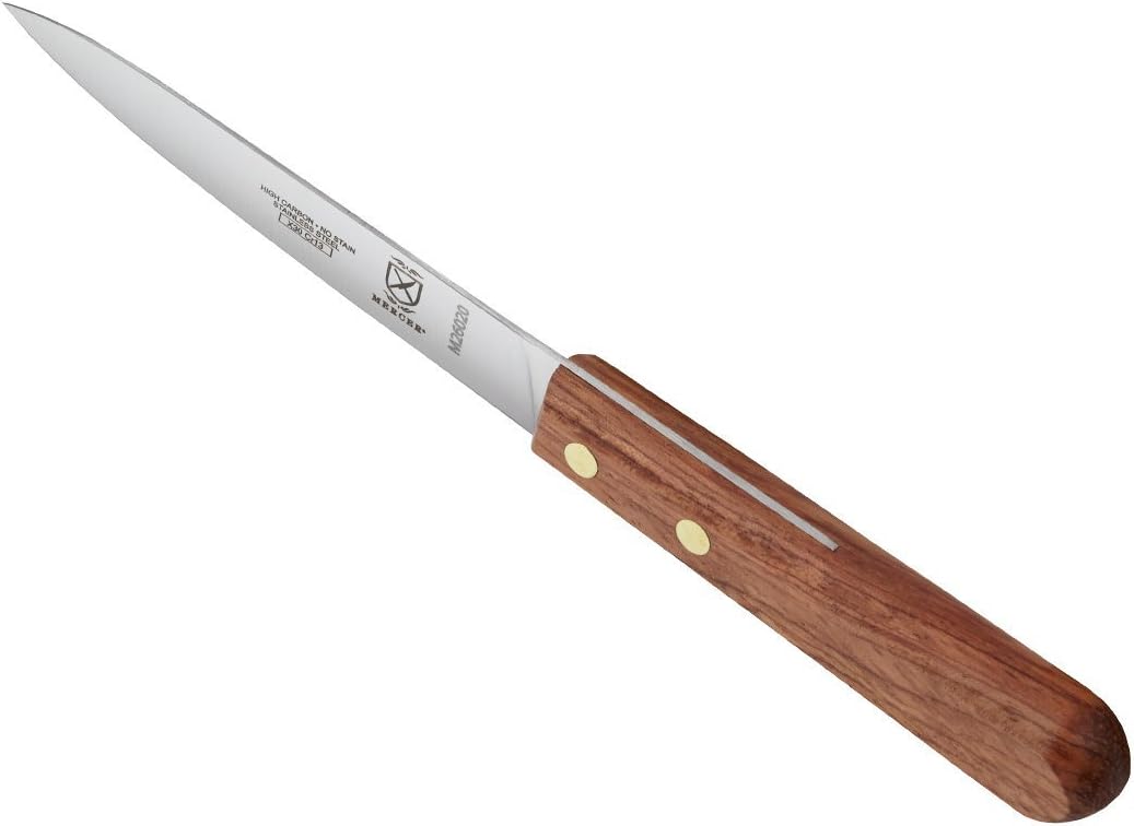 Praxis Granton Edge Slicer with Rosewood Handle, 14 Inch, Wood