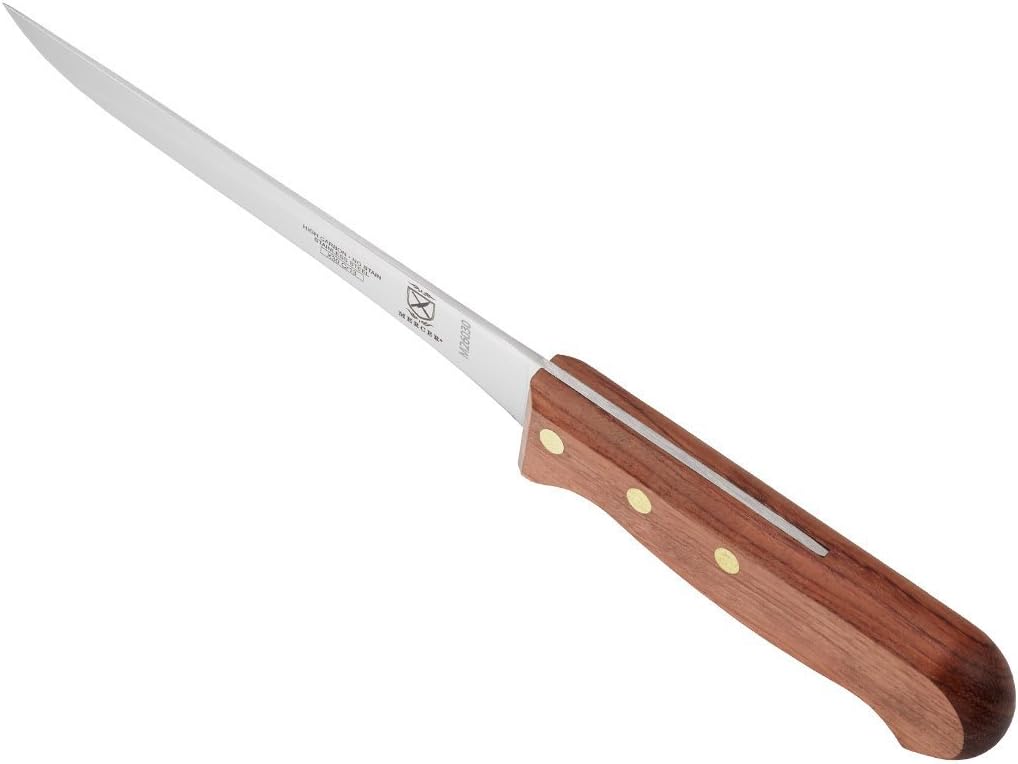 Praxis Granton Edge Slicer with Rosewood Handle, 14 Inch, Wood