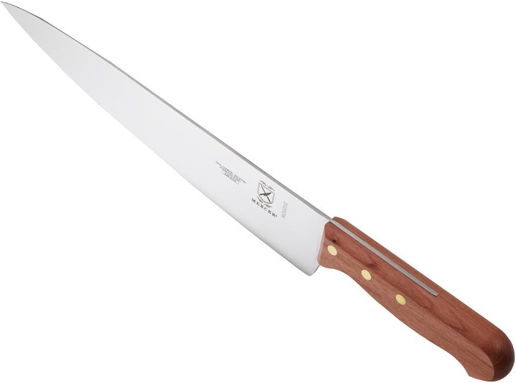 Praxis Granton Edge Slicer with Rosewood Handle, 14 Inch, Wood