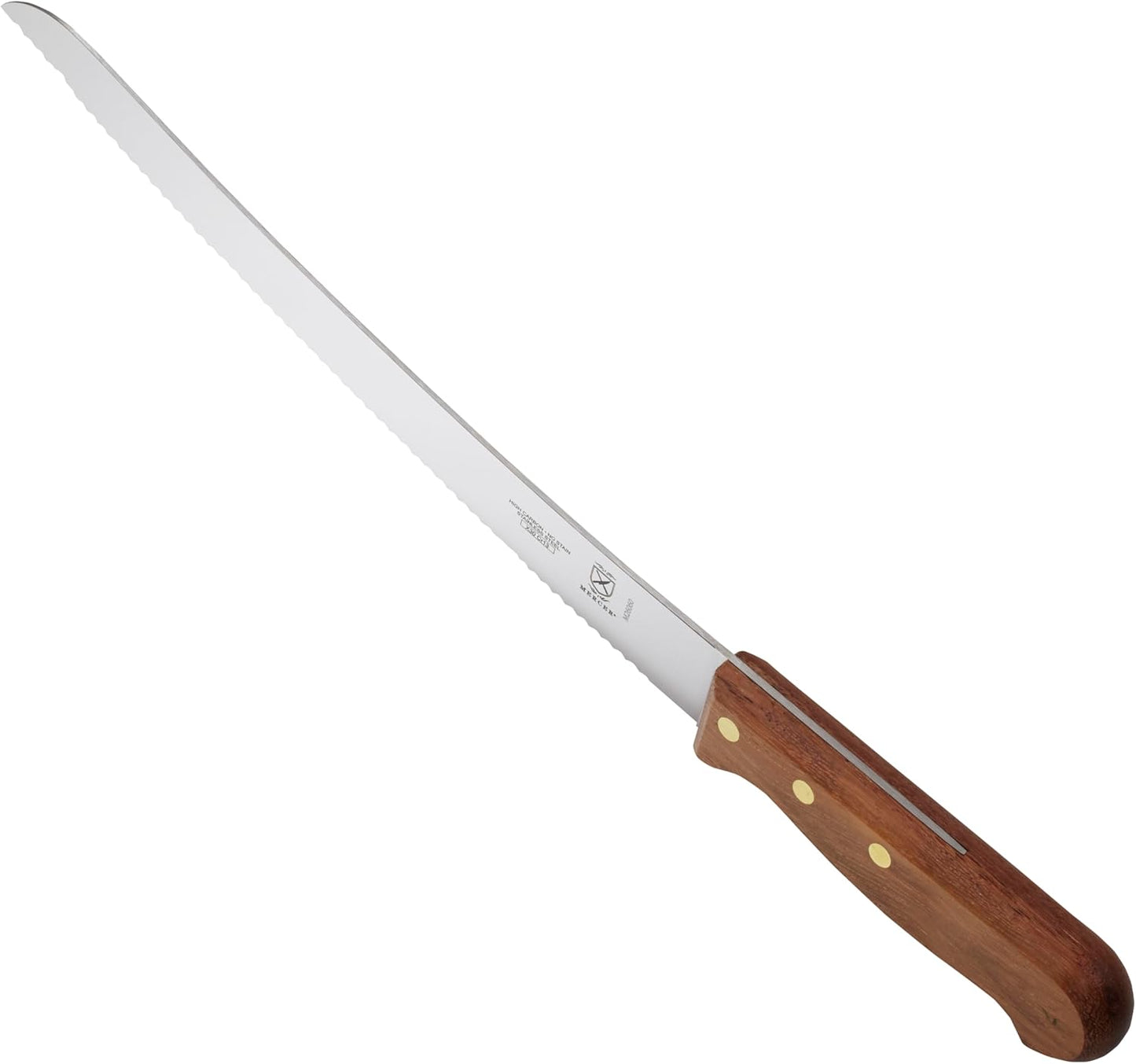 Praxis Granton Edge Slicer with Rosewood Handle, 14 Inch, Wood