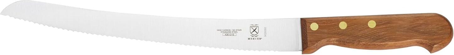 Praxis Granton Edge Slicer with Rosewood Handle, 14 Inch, Wood
