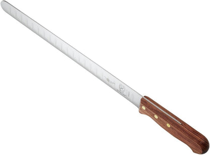 Praxis Granton Edge Slicer with Rosewood Handle, 14 Inch, Wood