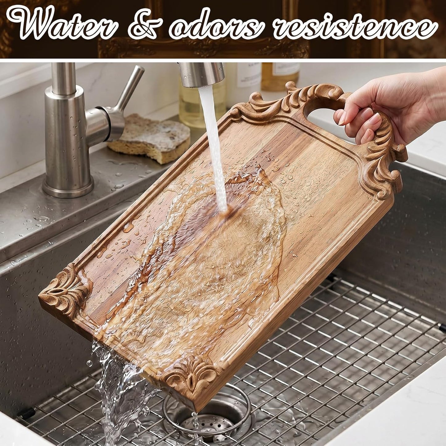 16.5 x 9 in Baroque Decorative Cutting Boards for Kitchen