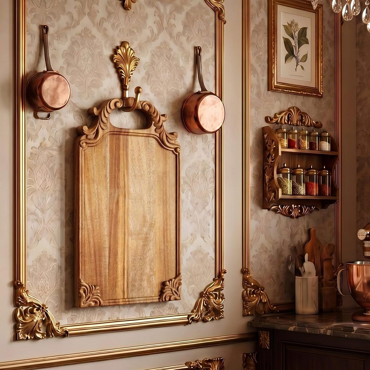 16.5 x 9 in Baroque Decorative Cutting Boards for Kitchen