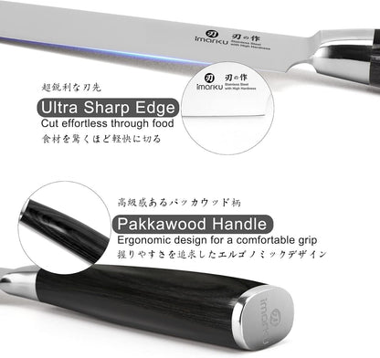 Paring Knife - Paring Knives, 3.5 Inch Small Kitchen Knifes - Japanese High Carbon Stainless Steel Fruit Knife, Ergonomic Pakkawood Handle, Ultra Sharp Blade, Unique Gifts for Men and Women