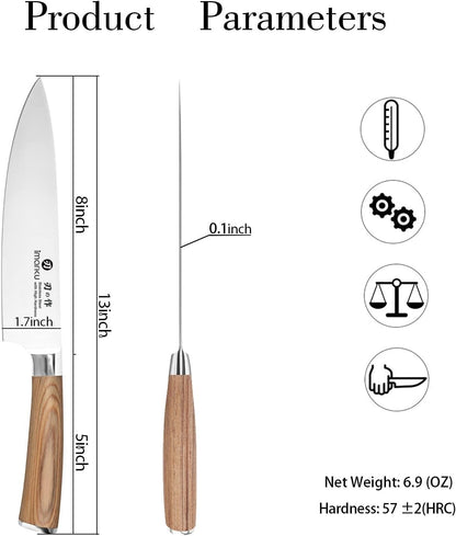 Paring Knife - Paring Knives, 3.5 Inch Small Kitchen Knifes - Japanese High Carbon Stainless Steel Fruit Knife, Ergonomic Pakkawood Handle, Ultra Sharp Blade, Unique Gifts for Men and Women