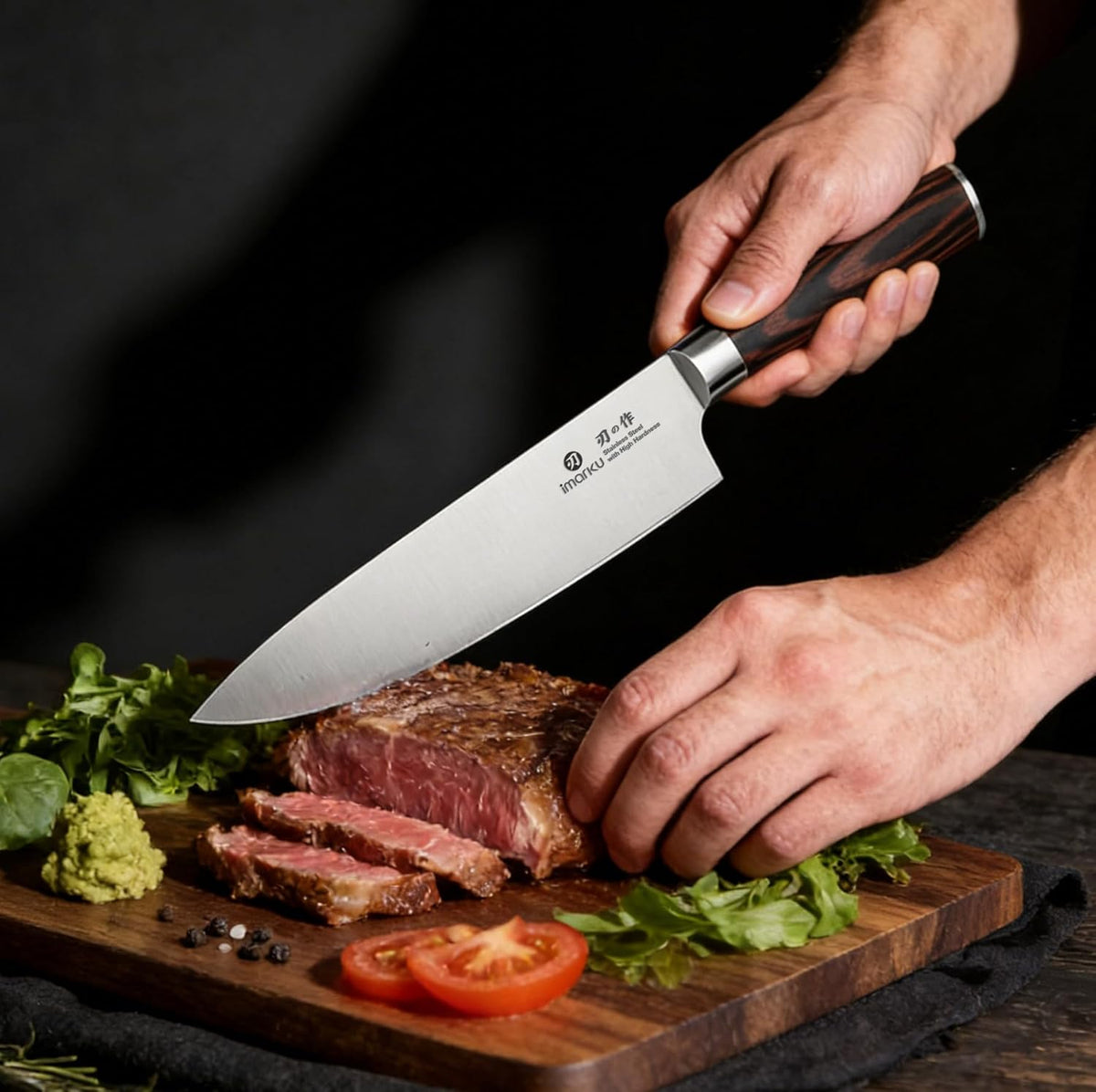 Paring Knife - Paring Knives, 3.5 Inch Small Kitchen Knifes - Japanese High Carbon Stainless Steel Fruit Knife, Ergonomic Pakkawood Handle, Ultra Sharp Blade, Unique Gifts for Men and Women